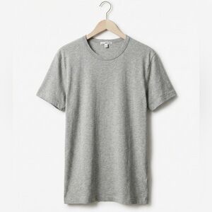 James Perse Standard T-Shirt Size 1 (Small) Heather Grey Crew Neck Cotton USA